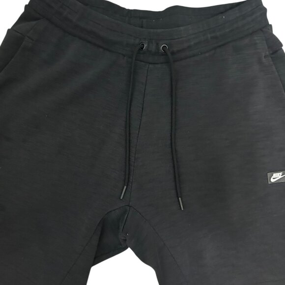 Niker Athletic Shorts Size Medium Black Drawstring Pockets Logo Thick - Picture 4 of 7